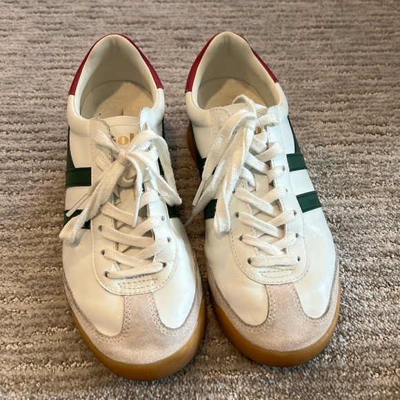 Gola torpedo in white/evergreen/fuschia - size 8 - Picture 2 of 4